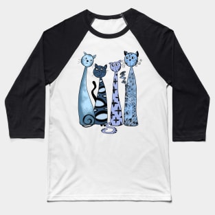 Blue cats Baseball T-Shirt